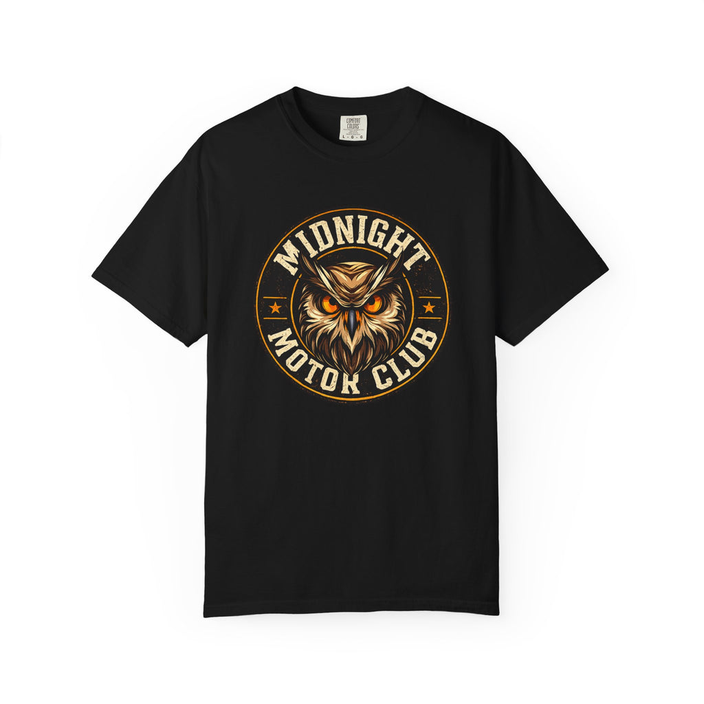 Midnight Motor Club-Owl Mascot Circle Graphic Tee