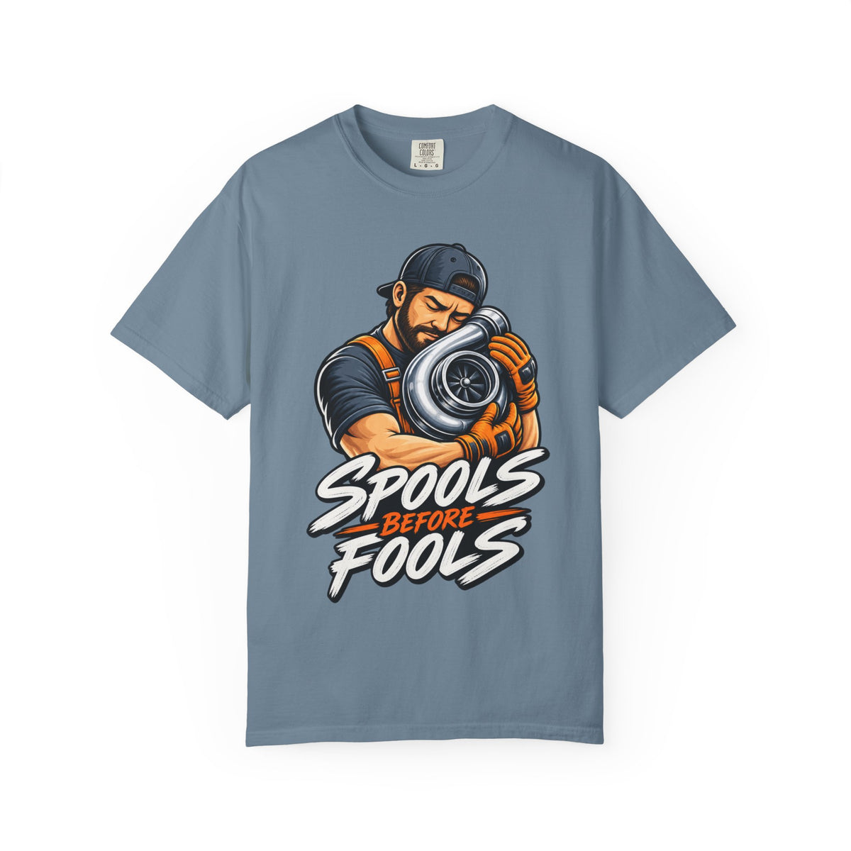 “Spools Before Fools” Turbocharger Funny Mechanics Tee