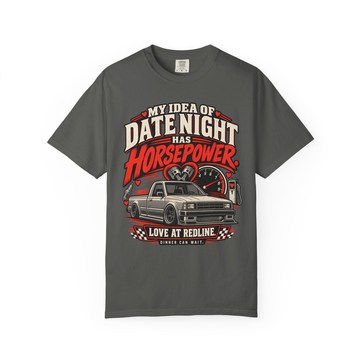 Date Night Has Horsepower T‑Shirt — Car Lover Graphic Tee