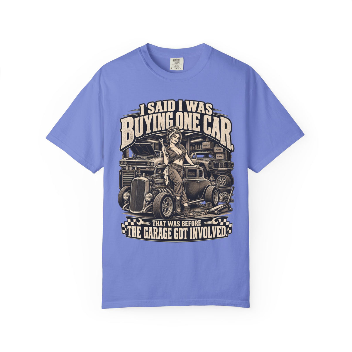"I Said I Was Buying One Car" Vintage Car Culture Funny Tee
