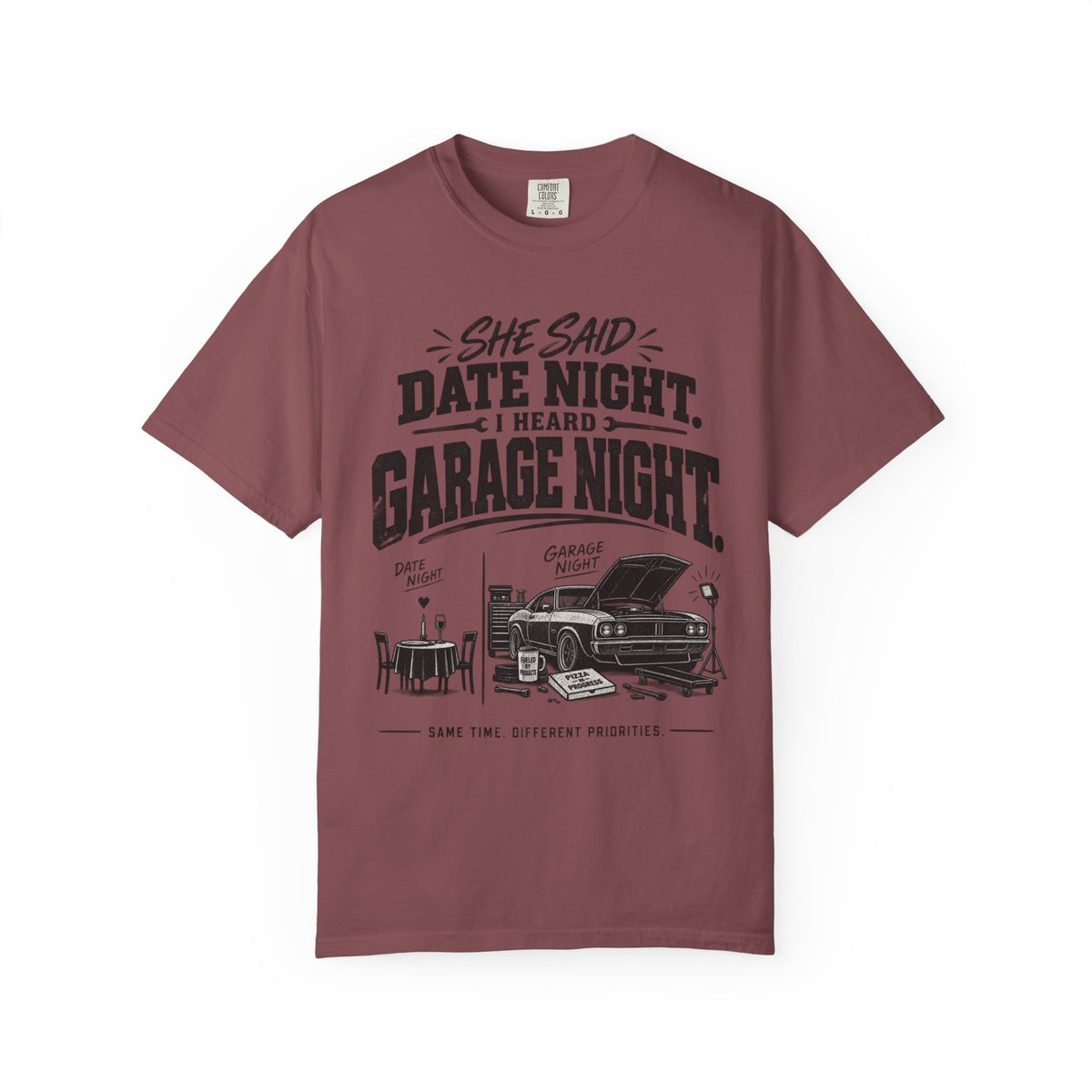 "She Said Date Night, I Heard Garage Night" Car Lover Tee