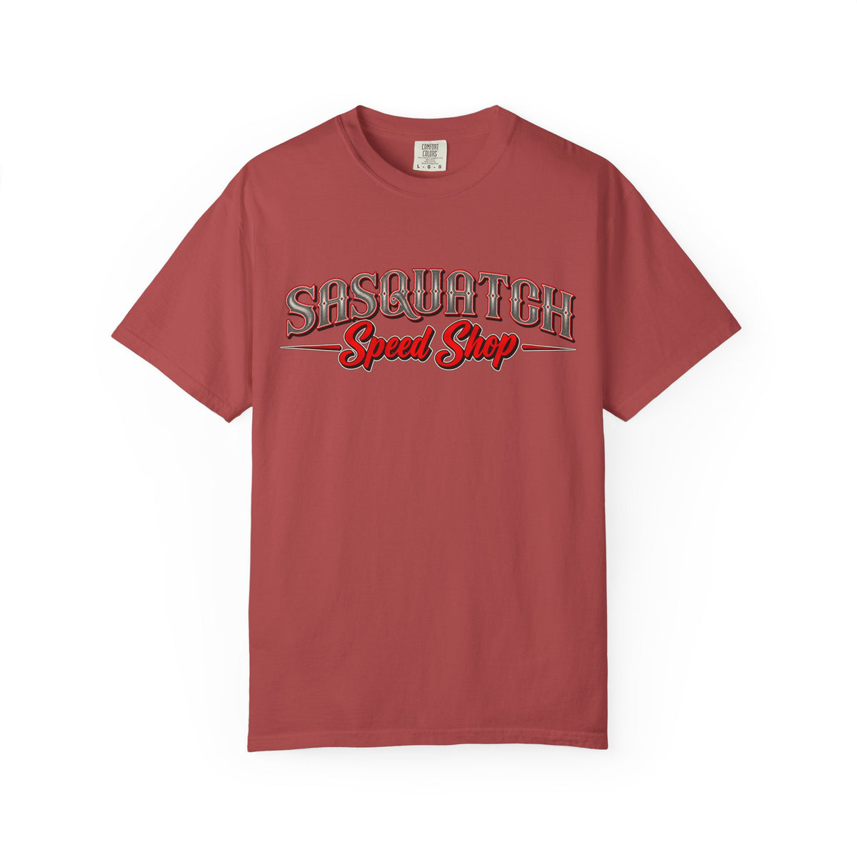 Sasquatch Speed Shop T-Shirt — Retro Hot Rod Graphic Tee