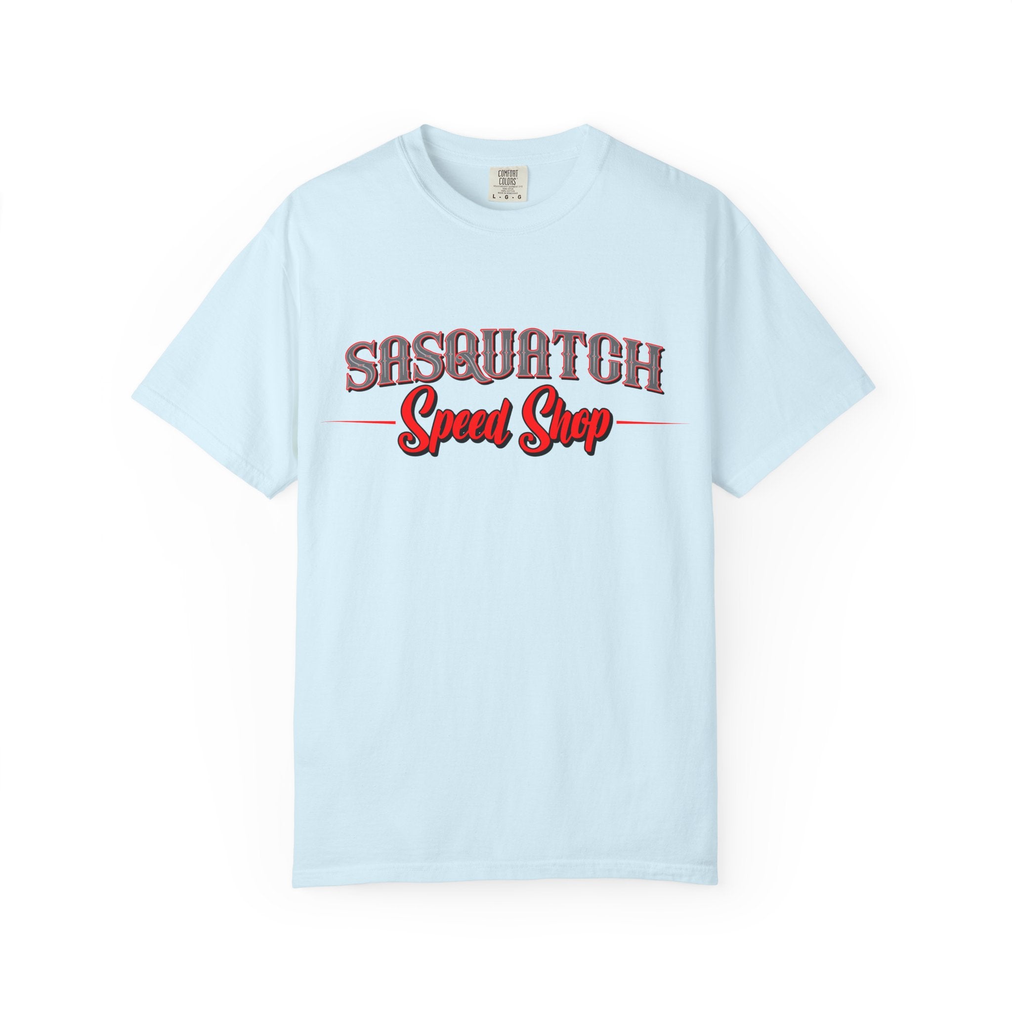 Sasquatch Speed Shop T-Shirt — Retro Hot Rod Graphic Tee