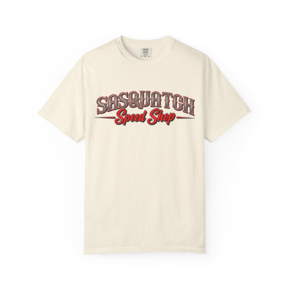 Sasquatch Speed Shop T-Shirt — Retro Hot Rod Graphic Tee