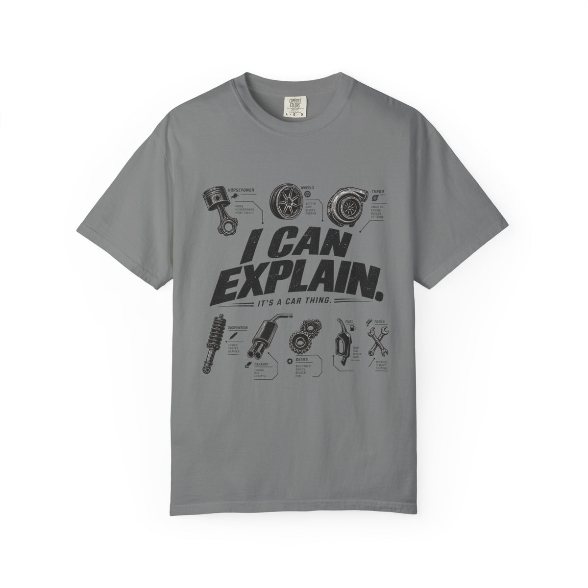 I Can Explain Car Parts T-Shirt - Car life Graphic Funny Tee