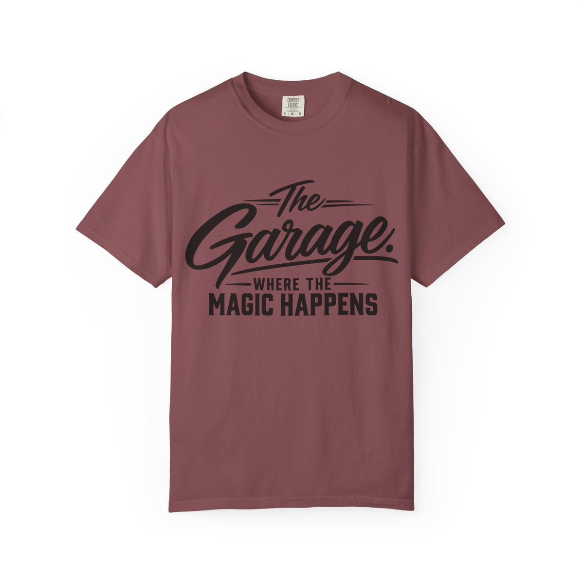 “The Garage Where the Magic Happens” Funny Workshop Tee
