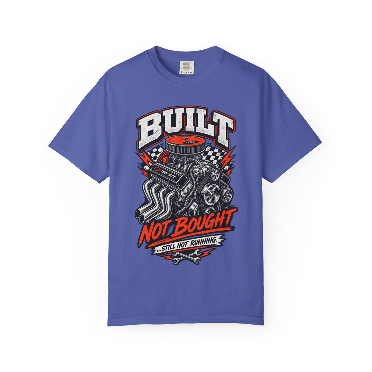 Built Not Bought T-Shirt — Vintage Engine Mechanics Tee