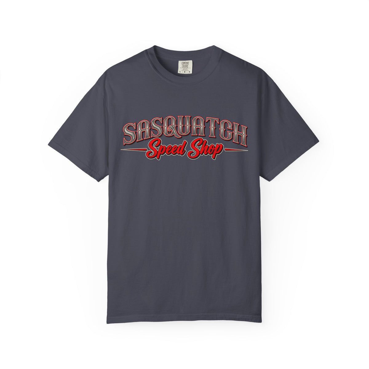 Sasquatch Speed Shop T-Shirt — Retro Hot Rod Graphic Tee