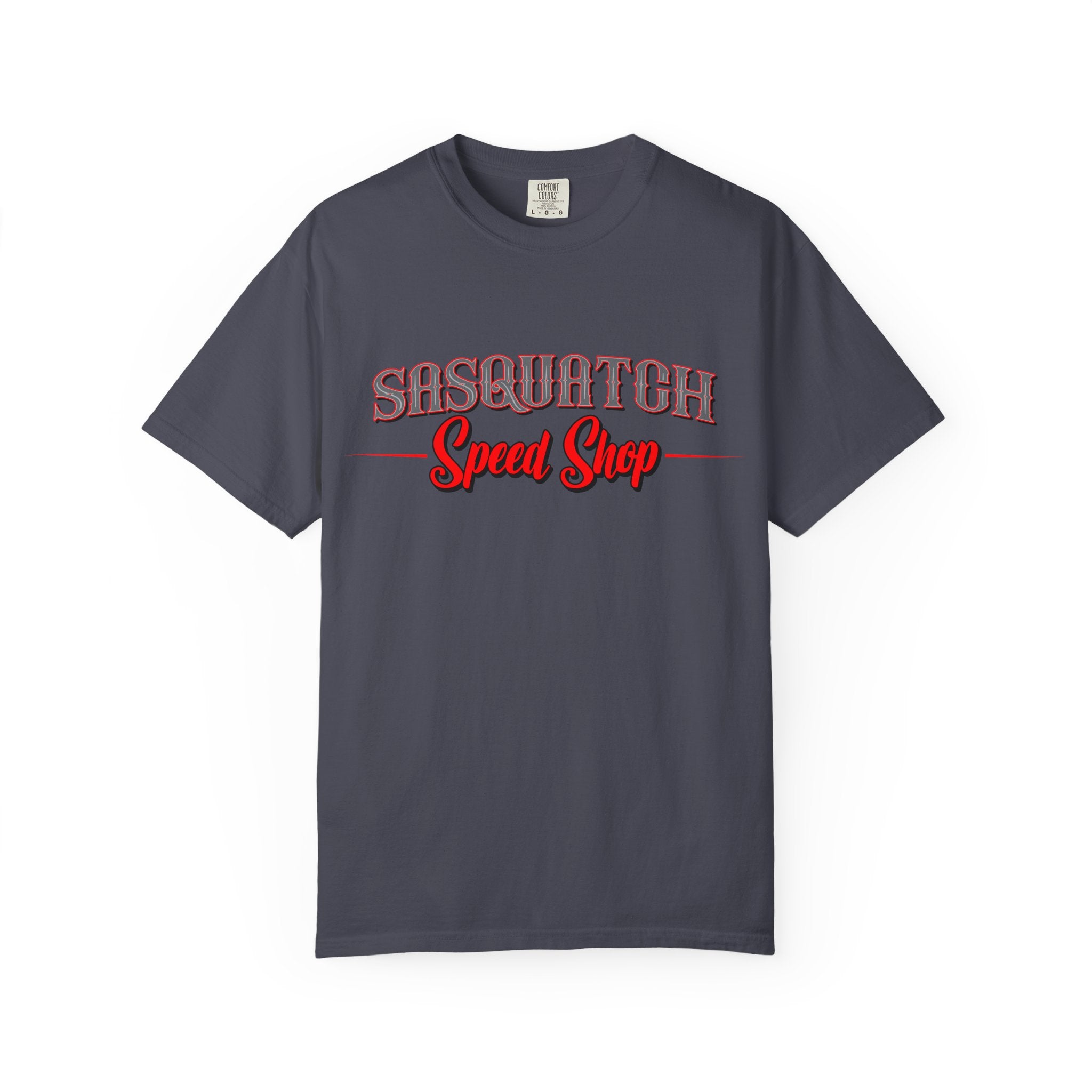 Sasquatch Speed Shop T-Shirt — Retro Hot Rod Graphic Tee