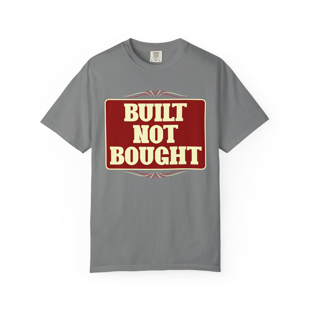 Built Not Bought T-Shirt — Vintage Motorcycle/Car Builder Tee