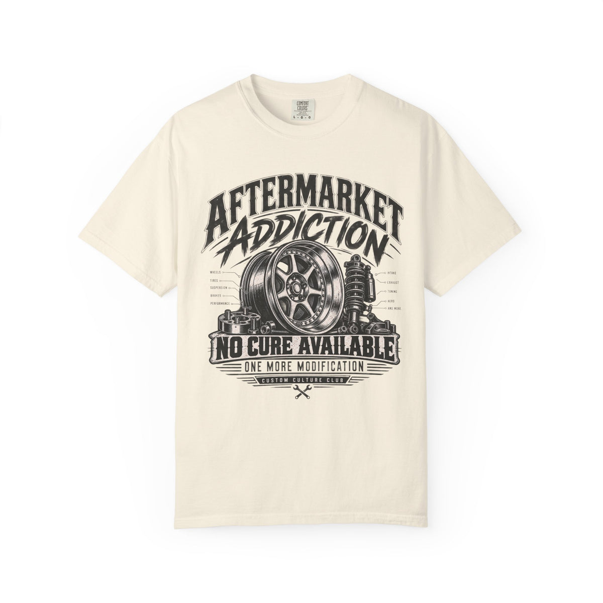 Aftermarket Addiction No Core Available Automotive T-Shirt