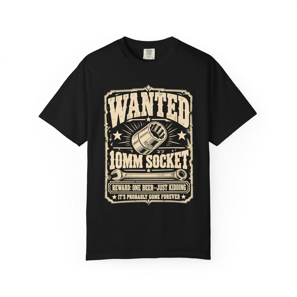 Wanted T-Shirt: 10mm Socket - Car Life Graphic Tee