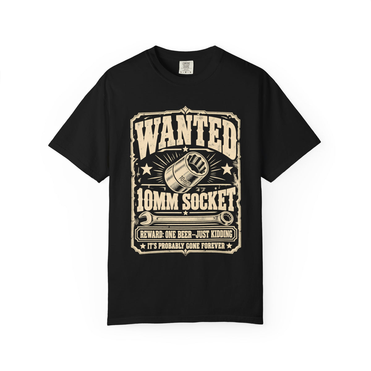 Wanted T-Shirt: 10mm Socket - Car Life Graphic Tee