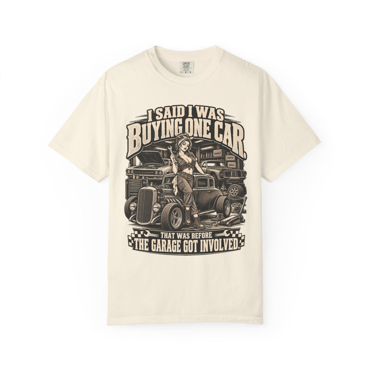 "I Said I Was Buying One Car" Vintage Car Culture Funny Tee