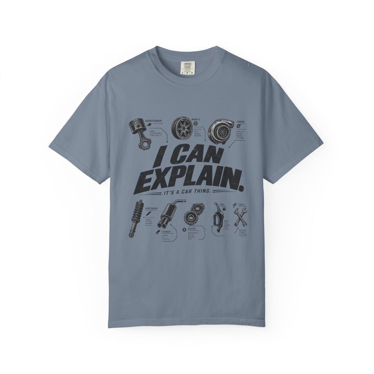 I Can Explain Car Parts T-Shirt - Car life Graphic Funny Tee