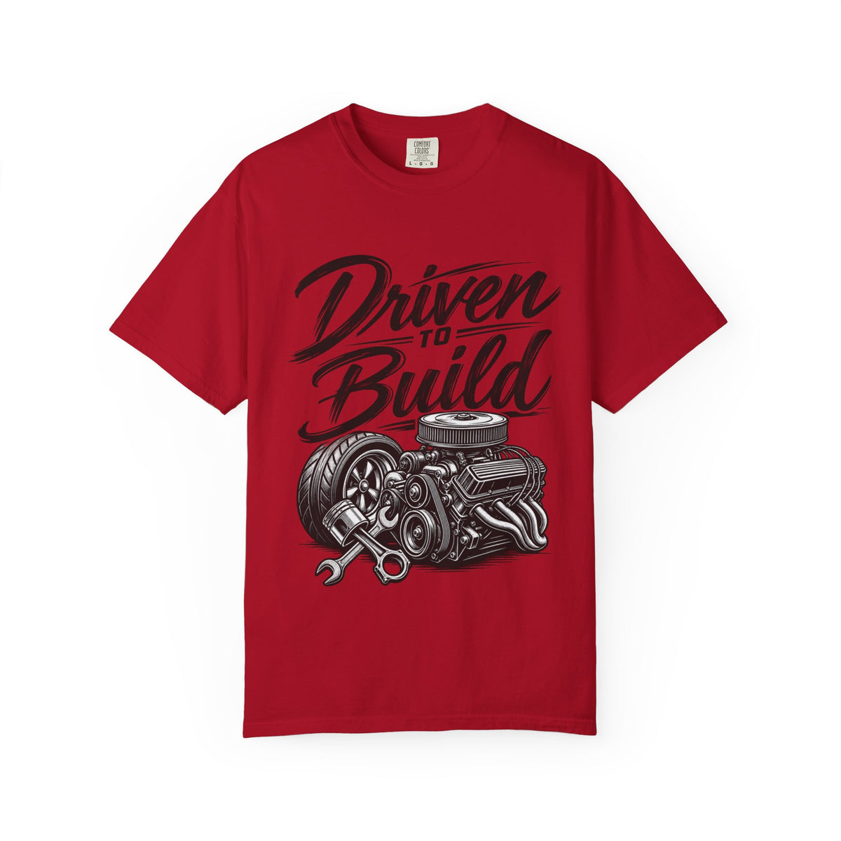 Driven to Build T-Shirt — Mechanics & Car Enthusiast Engine Tee