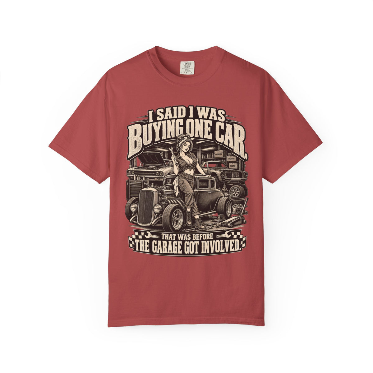 "I Said I Was Buying One Car" Vintage Car Culture Funny Tee