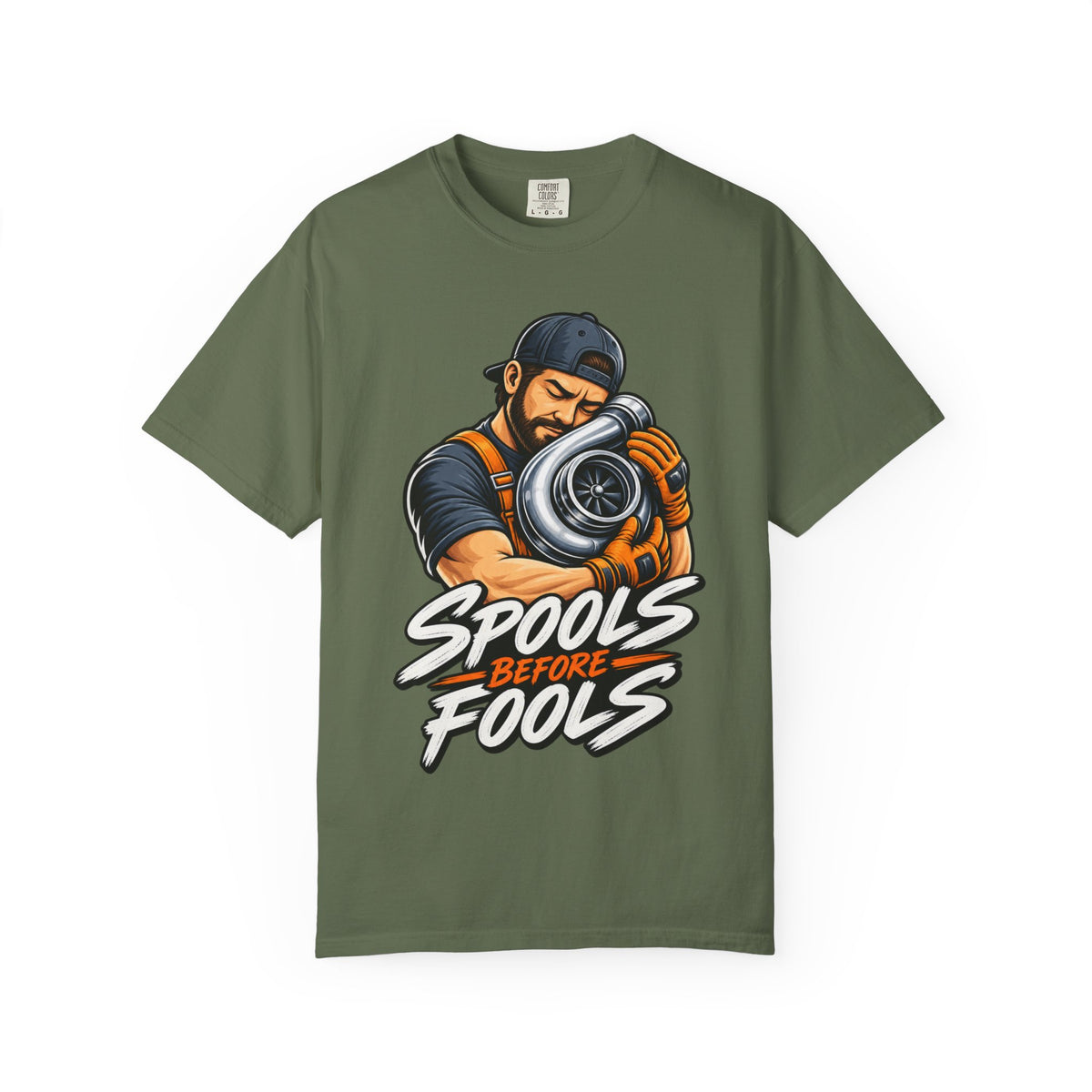 “Spools Before Fools” Turbocharger Funny Mechanics Tee