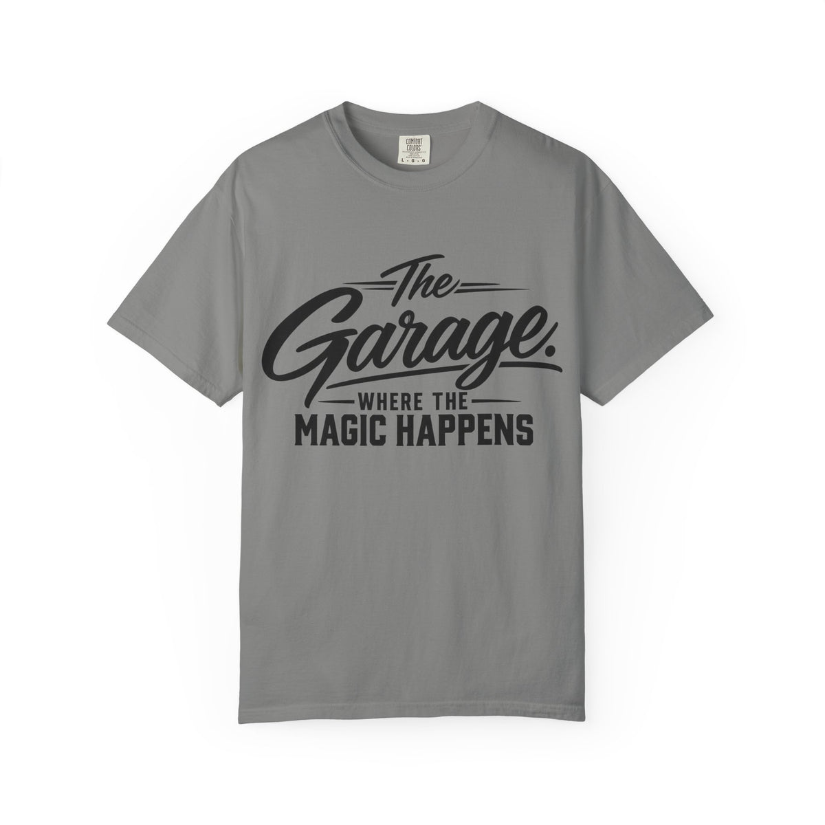 “The Garage Where the Magic Happens” Funny Workshop Tee