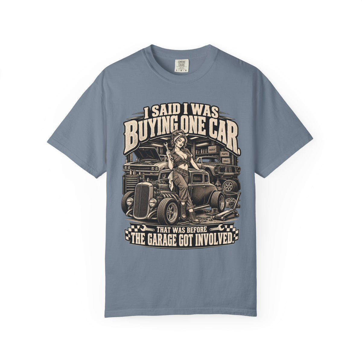 "I Said I Was Buying One Car" Vintage Car Culture Funny Tee