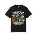 Bigfoot Builds T‑Shirt — Vintage Sasquatch Hot Rod Mechanic Tee