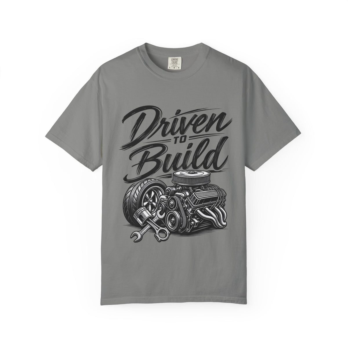 Driven to Build T-Shirt — Mechanics & Car Enthusiast Engine Tee