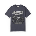 Garage Therapy T-Shirt — "Garage Therapy: Cheaper Than a Shrink" Sasquatch Speed Shop Tee