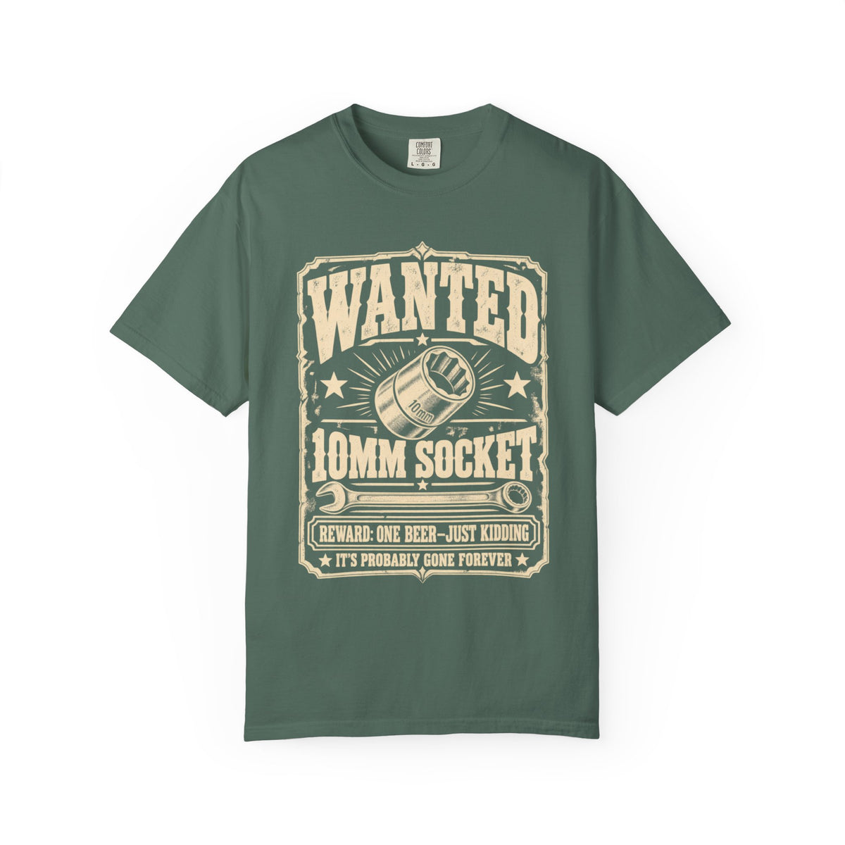 Wanted T-Shirt: 10mm Socket - Car Life Graphic Tee