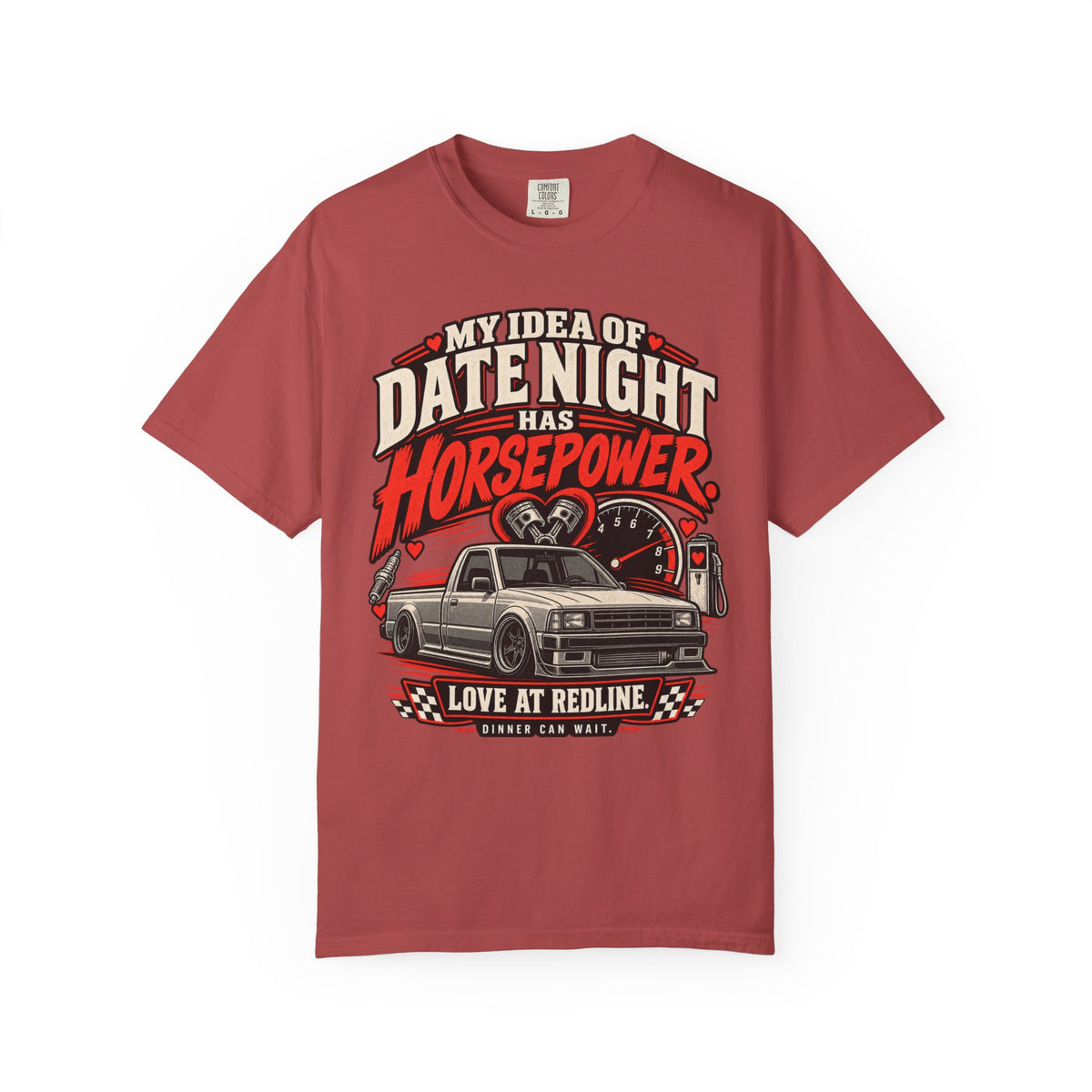 Date Night Has Horsepower T‑Shirt — Car Lover Graphic Tee