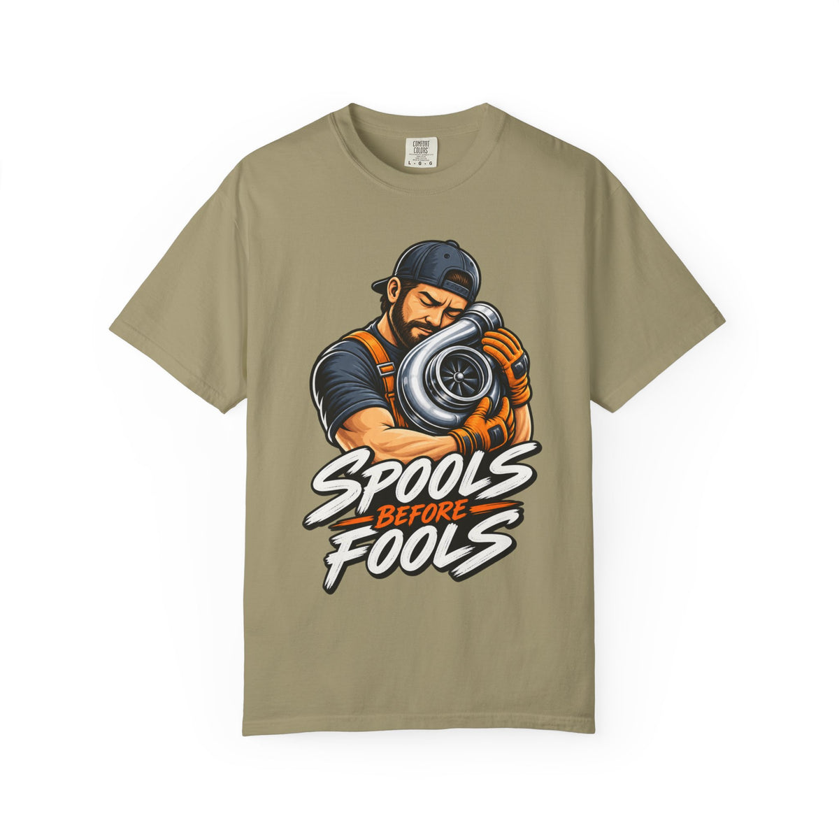 “Spools Before Fools” Turbocharger Funny Mechanics Tee