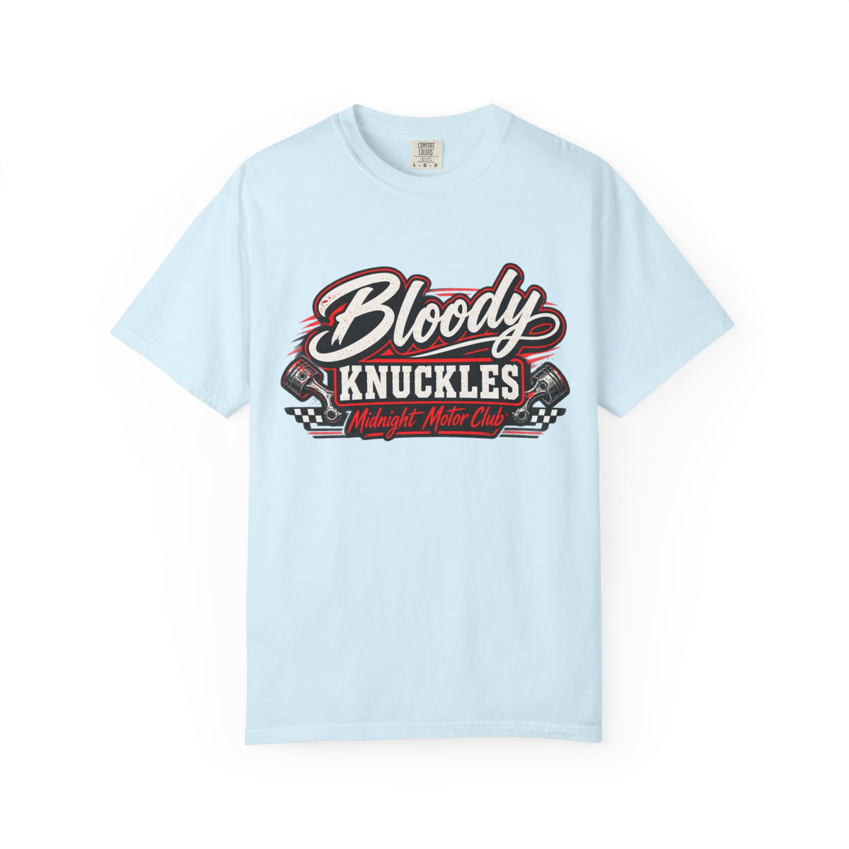 Bloody Knuckles T-Shirt — Retro Racing 'Midnight Motor Club' Graphic Tee