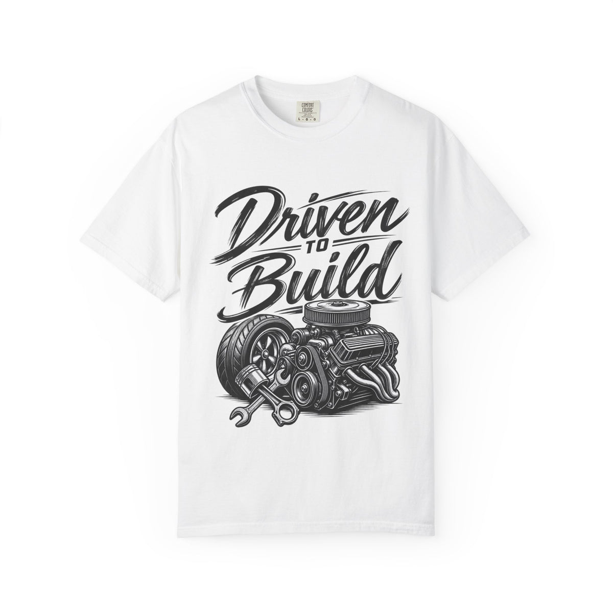 Driven to Build T-Shirt — Mechanics & Car Enthusiast Engine Tee