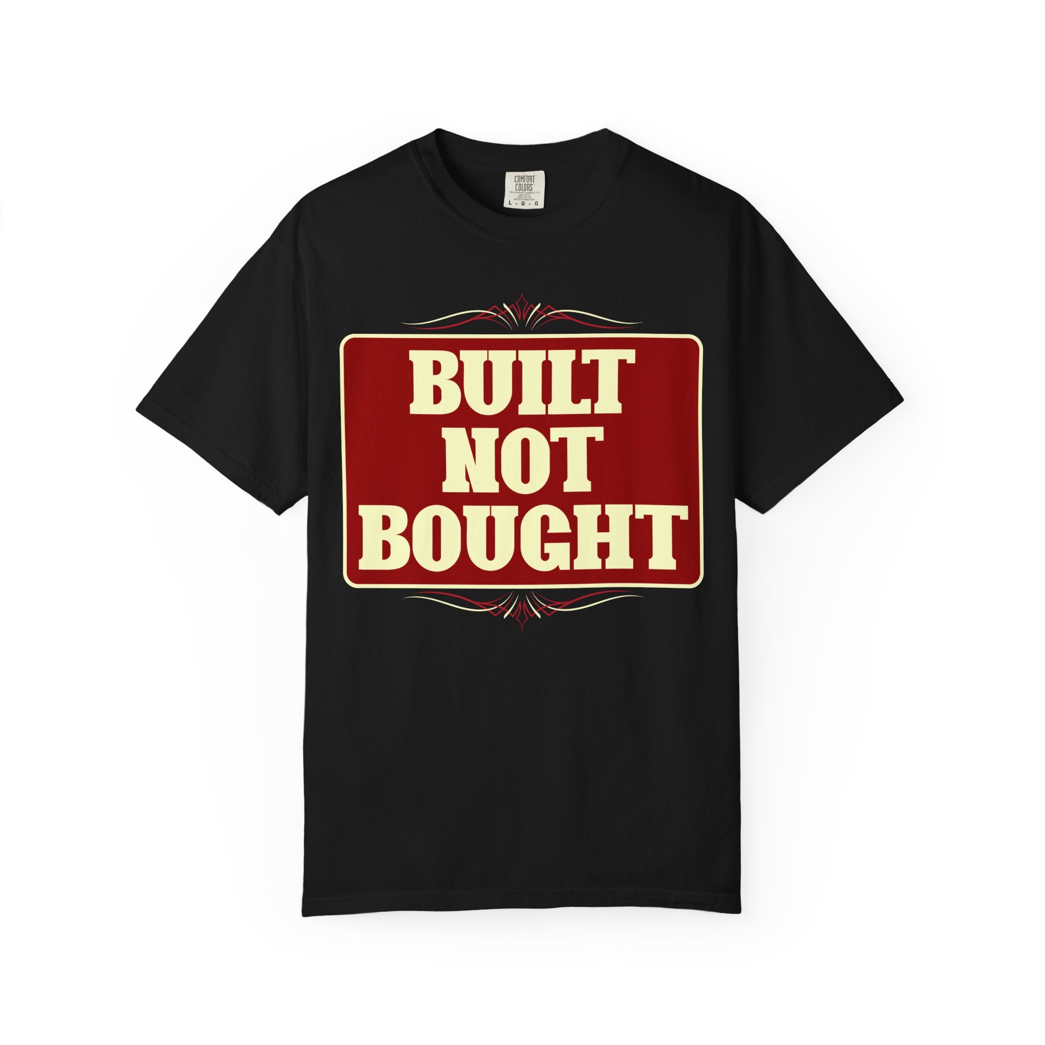 Built Not Bought T-Shirt — Vintage Motorcycle/Car Builder Tee