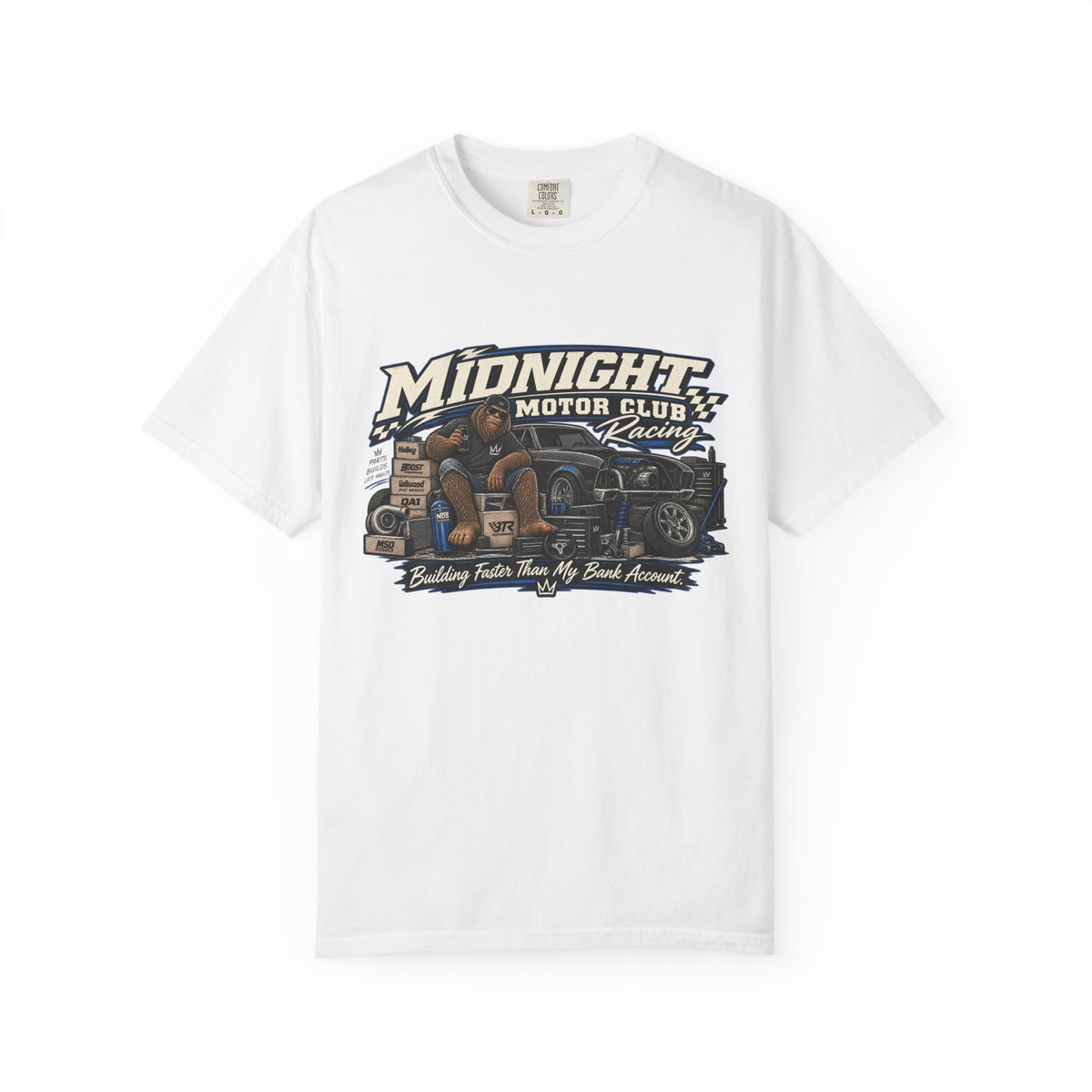 Midnight Motor Club Racing T-Shirt — Vintage Classic Car Graphic Tee