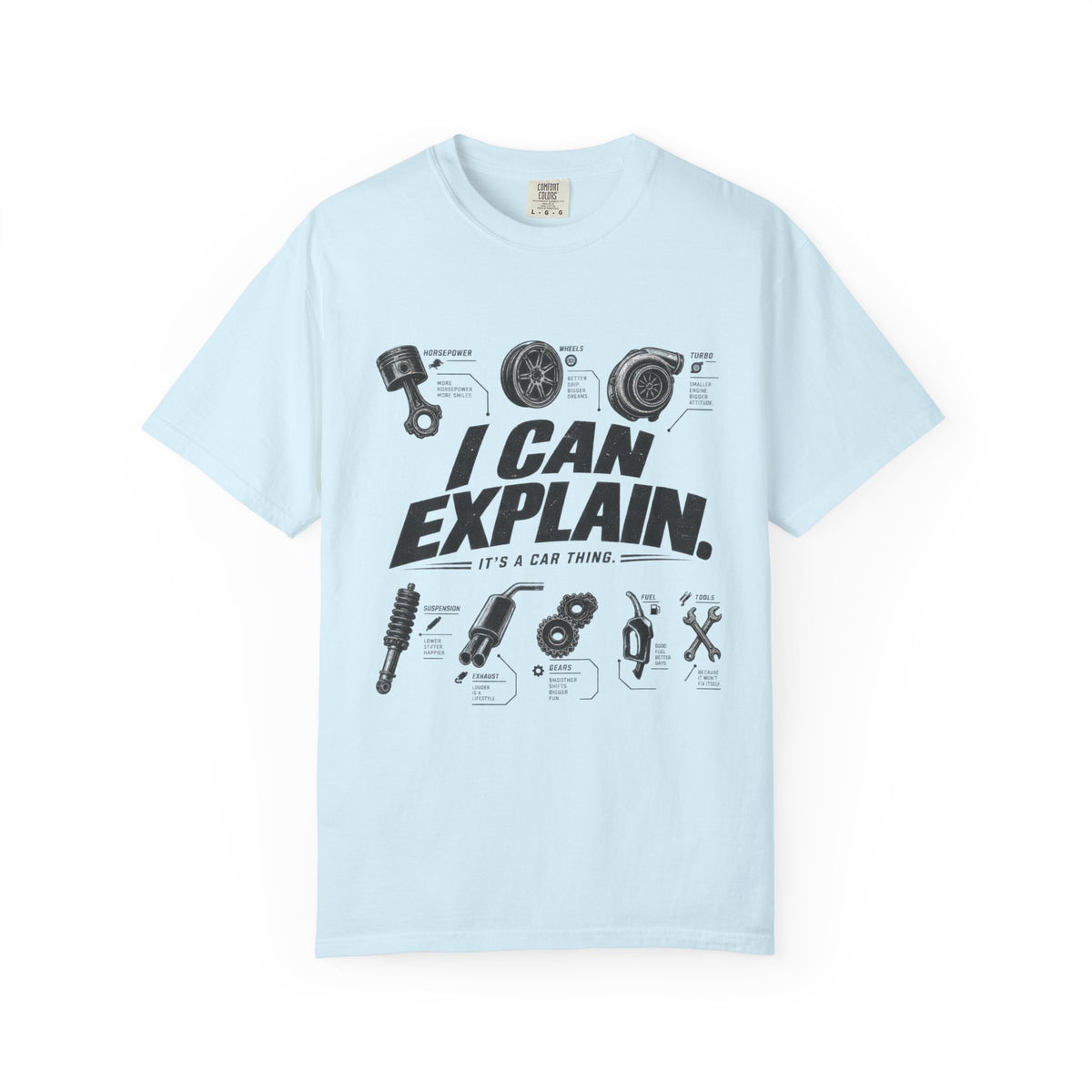I Can Explain Car Parts T-Shirt - Car life Graphic Funny Tee