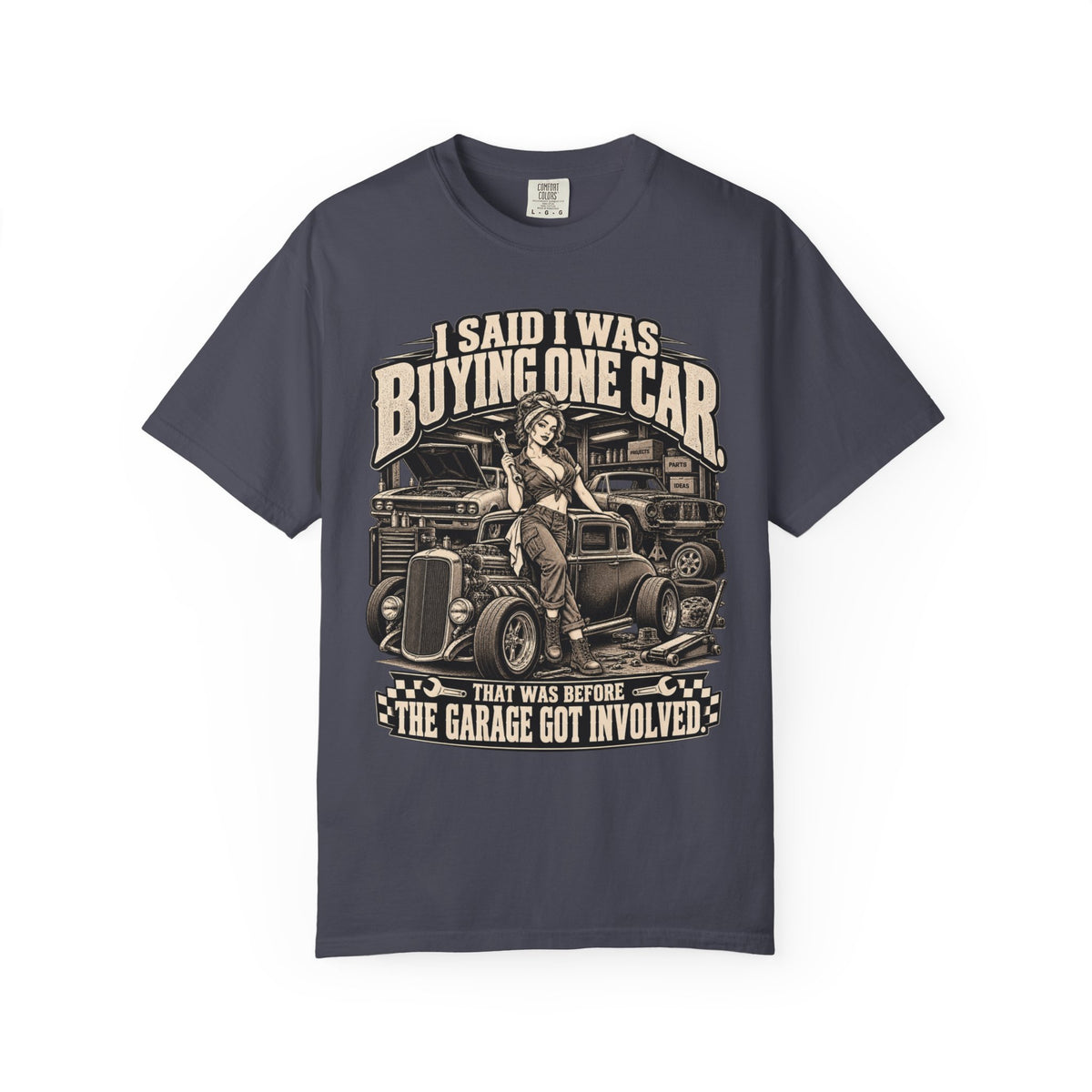 "I Said I Was Buying One Car" Vintage Car Culture Funny Tee