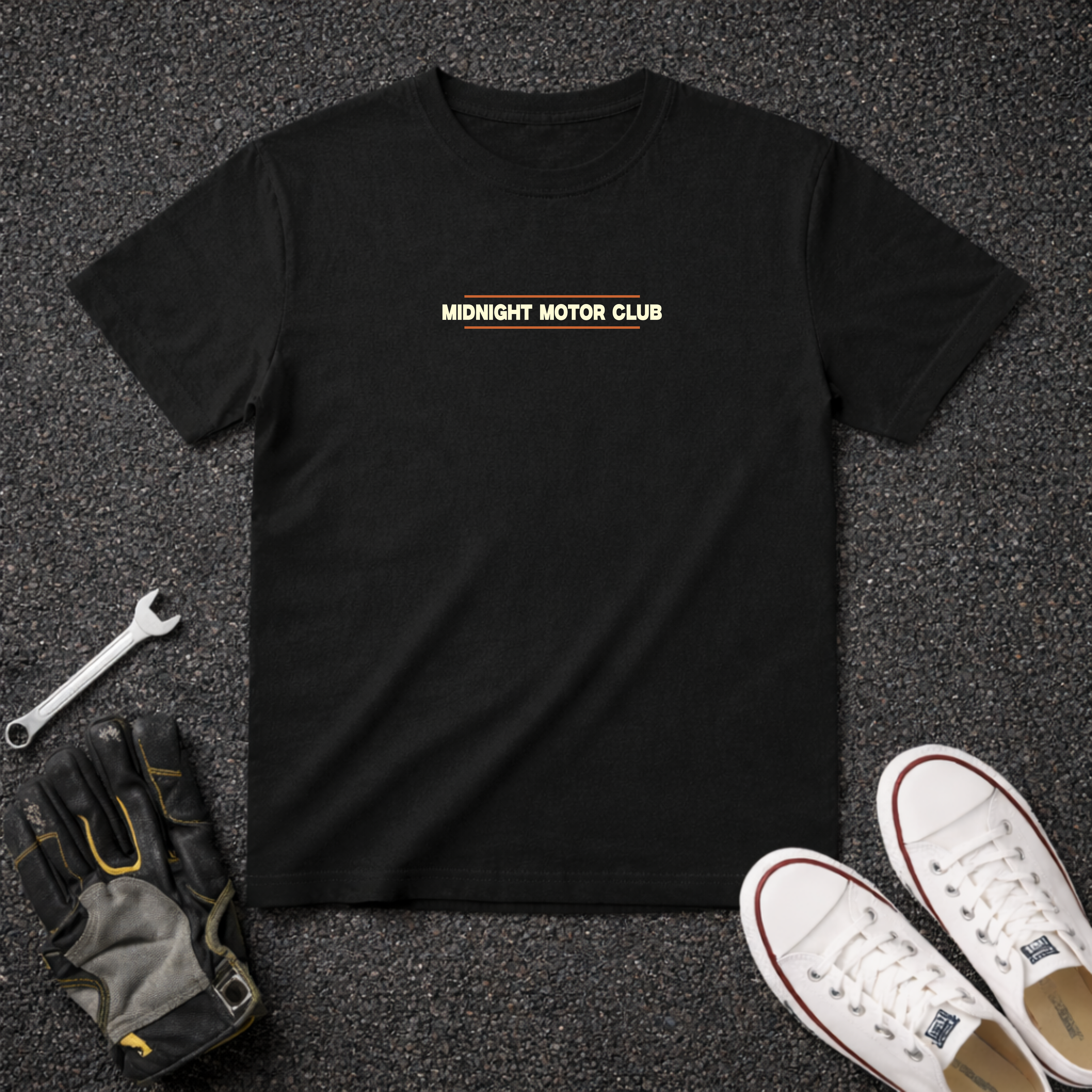 Midnight Motor Club T-Shirt — "Polishing at 4AM, Pulling Up at Sunrise" Vintage Car Crew Tee