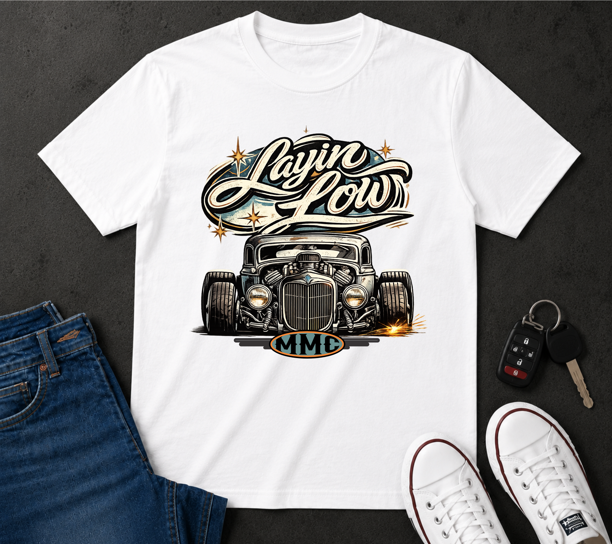 Layin' Low Classic Car T-Shirt