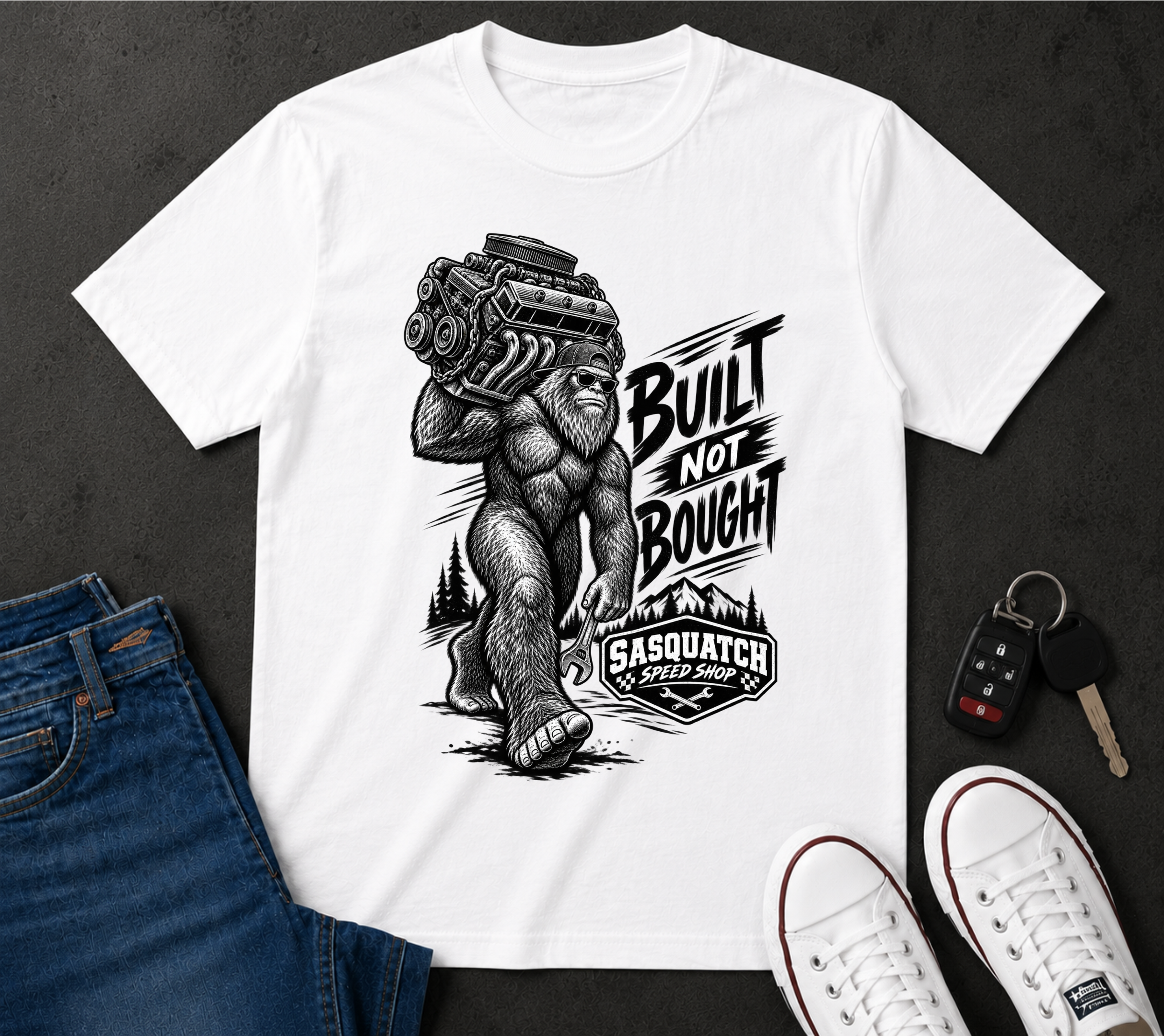Sasquatch 'Built Not Bought' T-Shirt
