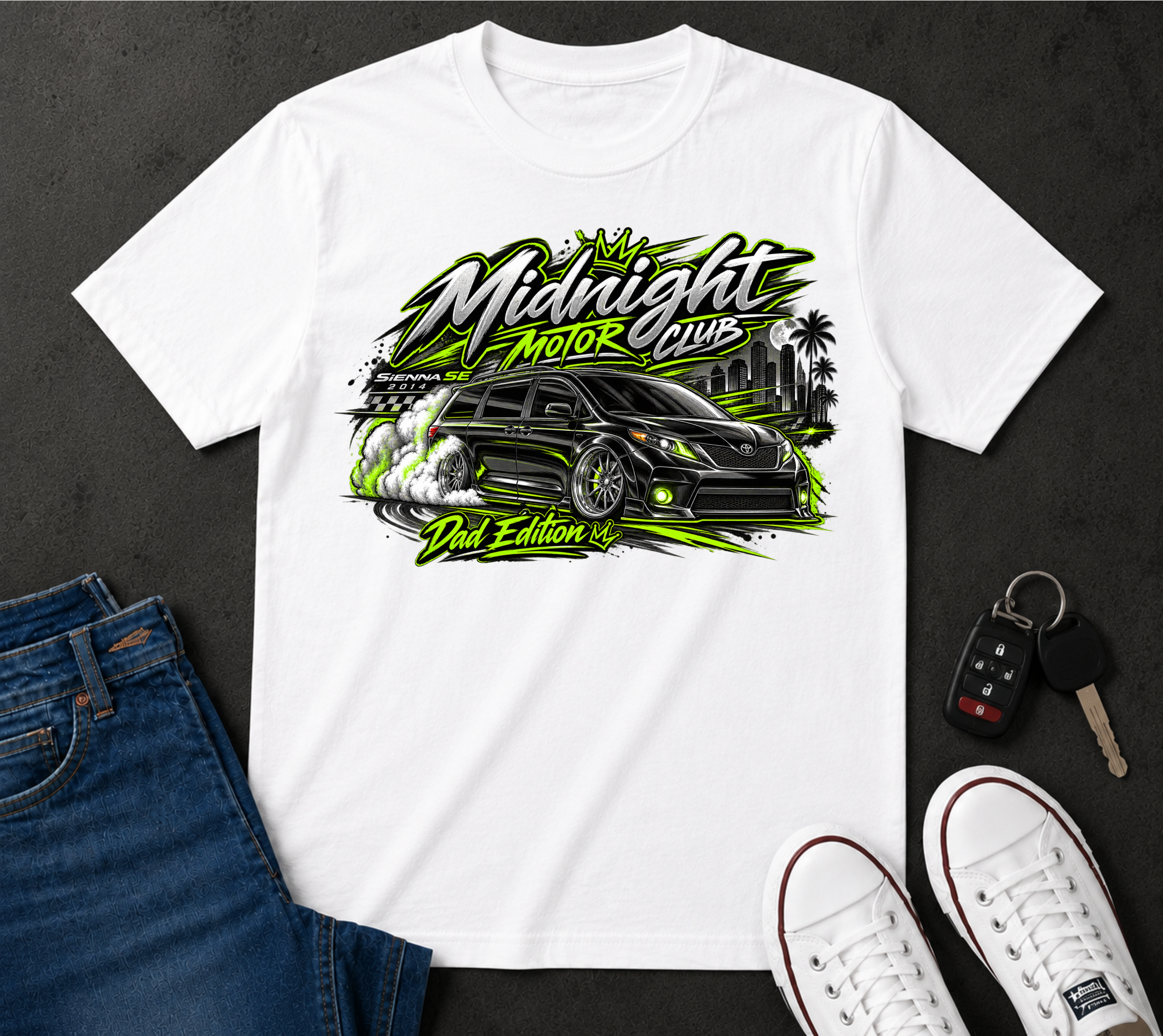 Midnight Motor Club T‑Shirt — Retro Drift Car Graphic Tee