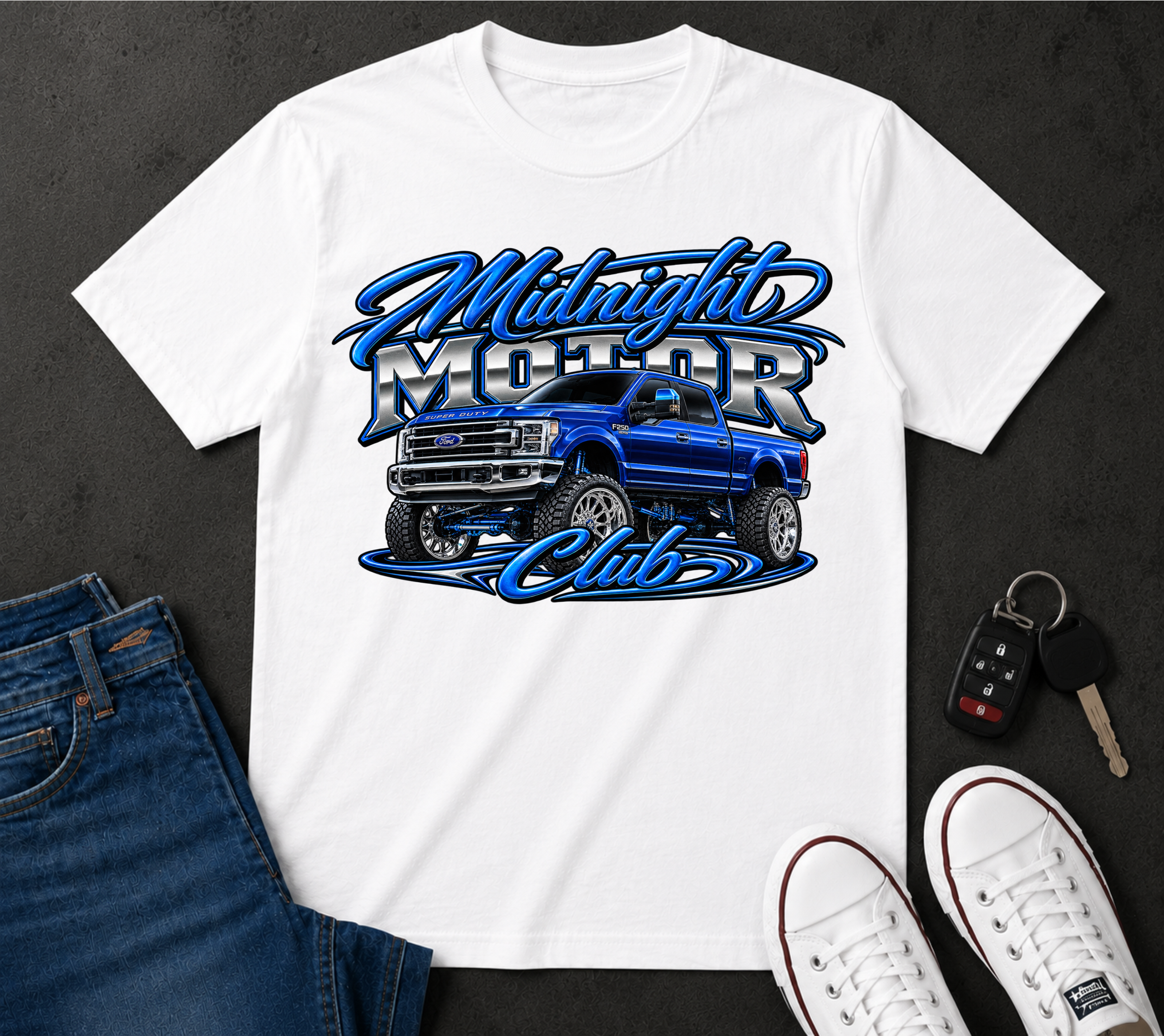 Midnight Motor Club T-Shirt — Vintage Truck Graphic Tee