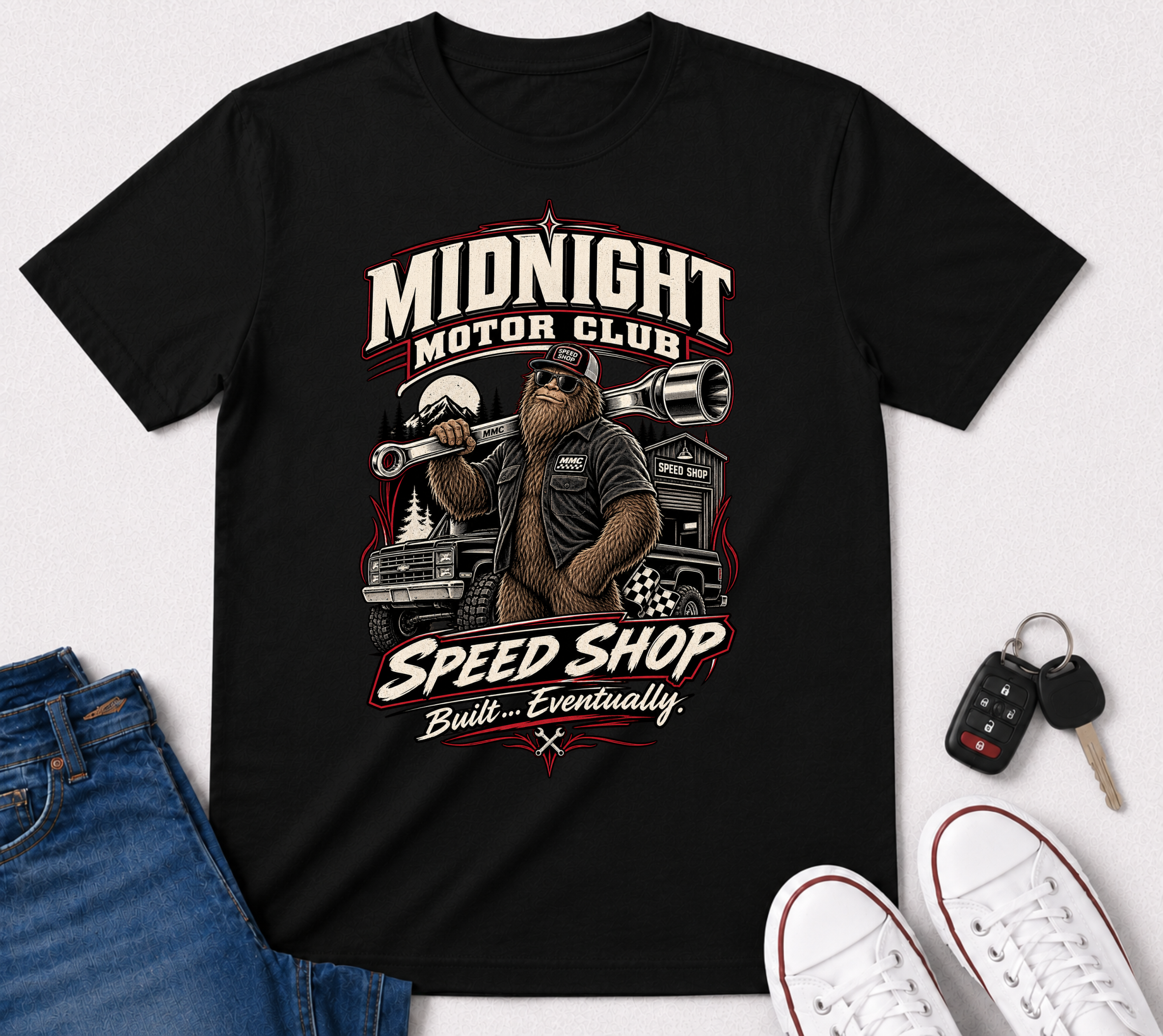 Midnight Motor Club Bigfoot Speed Shop T-Shirt
