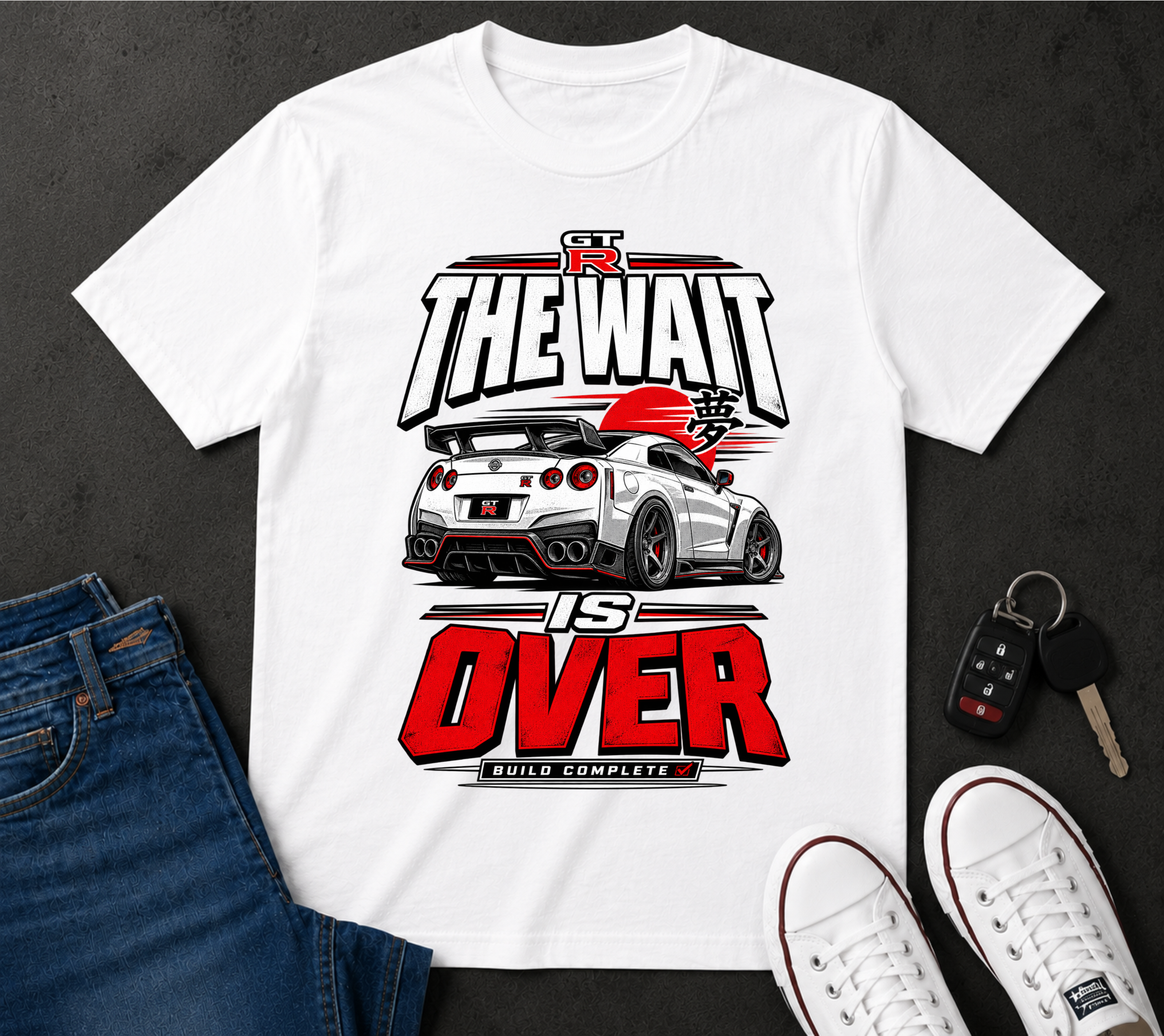 The Wait Is Over Racing Car T-Shirt