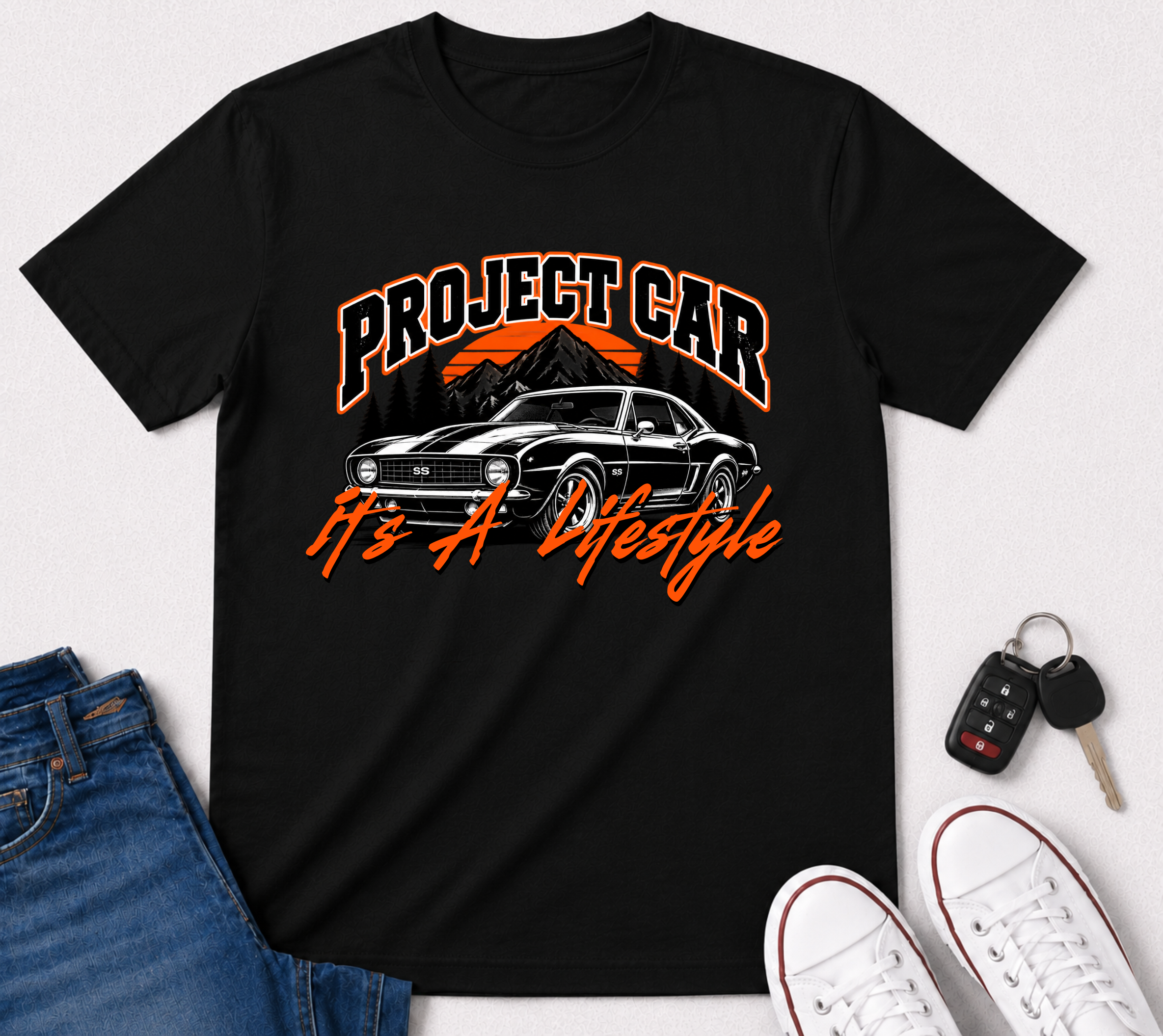 Project Car Tee — "Project Car It's A Lifestyle" Vintage Automotive T-Shirt