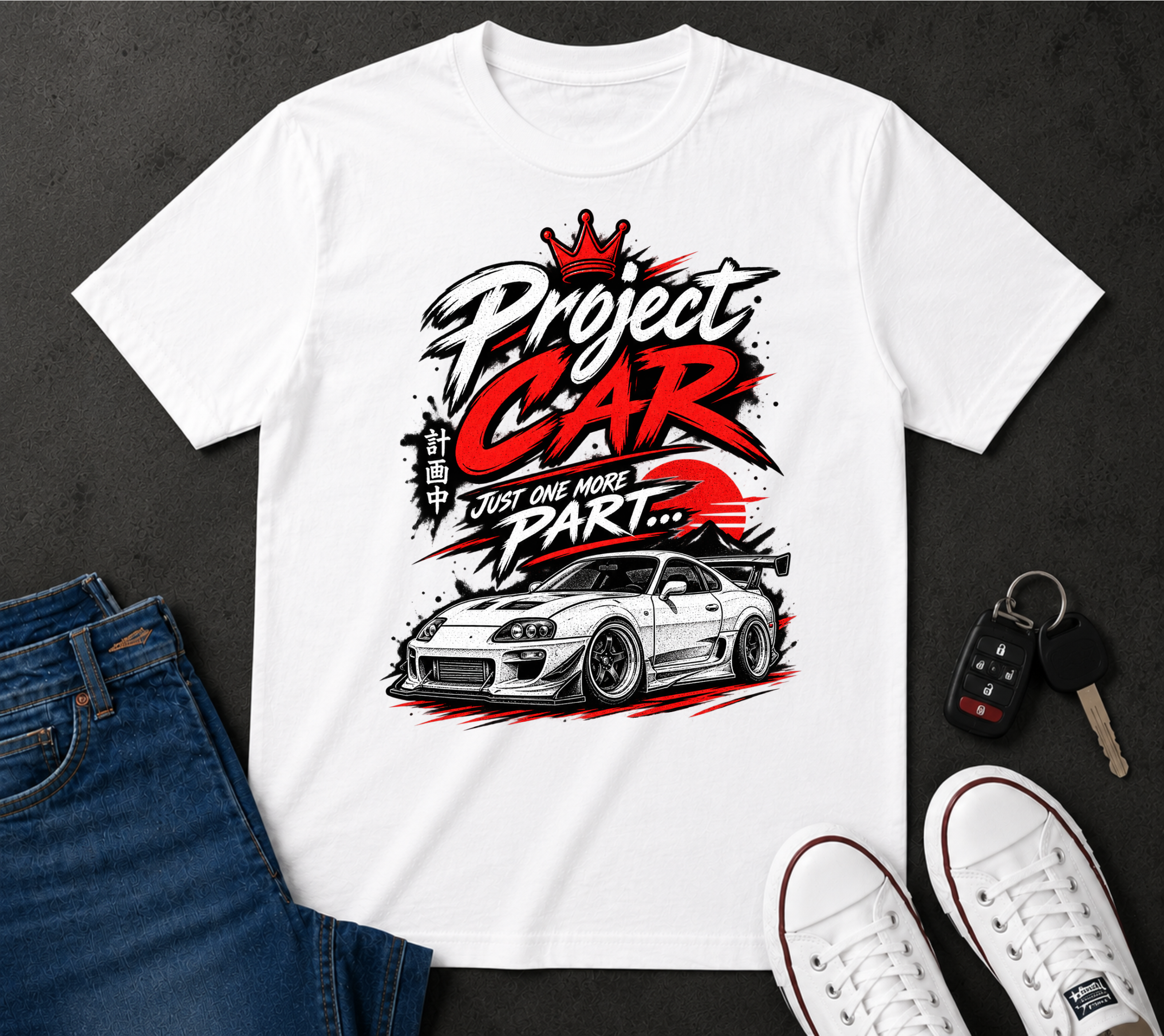 Project Car T-Shirt – 'Just One More Part' Racing Tee