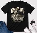 Garage Girl T-Shirt — "Built Different" Vintage Car Tee