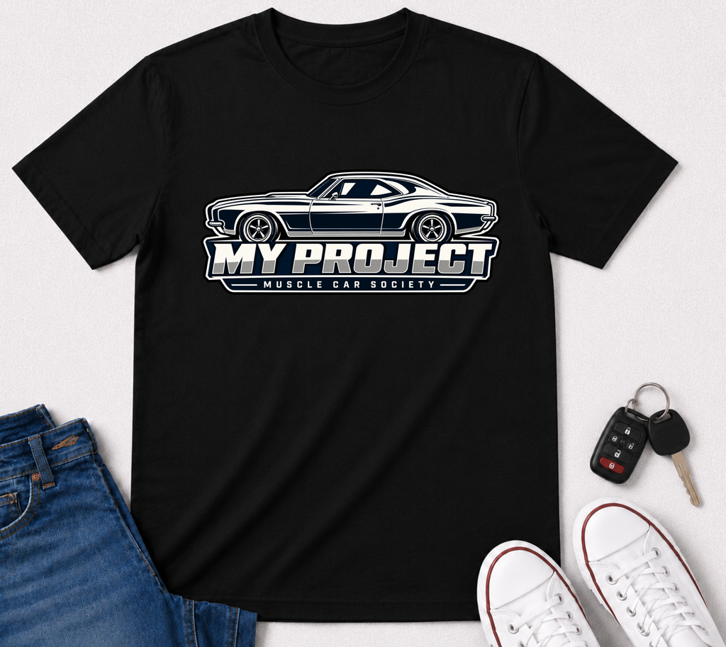My Project Classic Car Graphic T-Shirt
