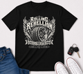 Rolling Rebelion Stock Car Racing Graphic T-Shirt