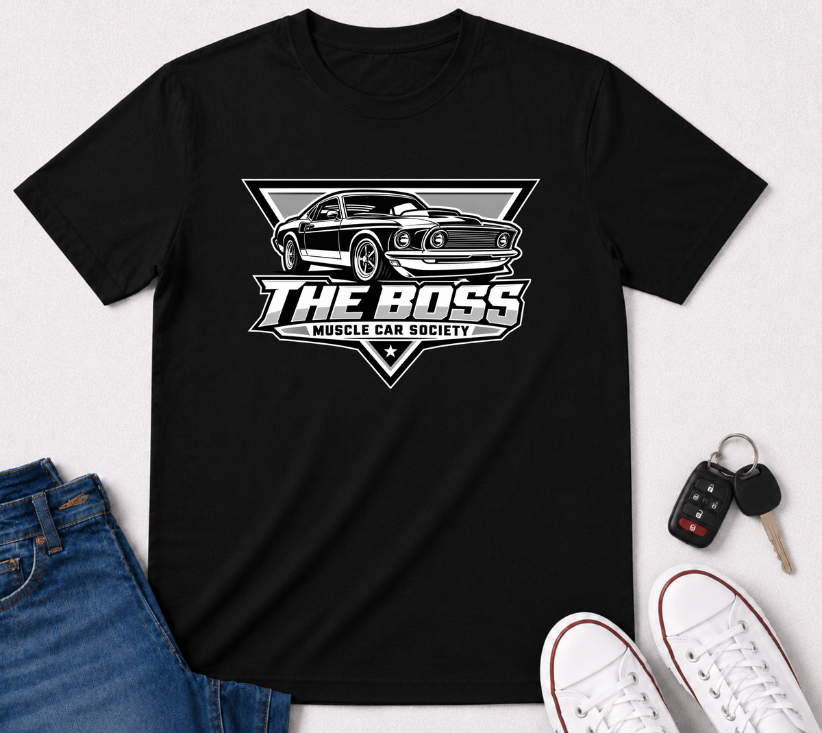 The Boss Muscle Car Society Graphic T-Shirt