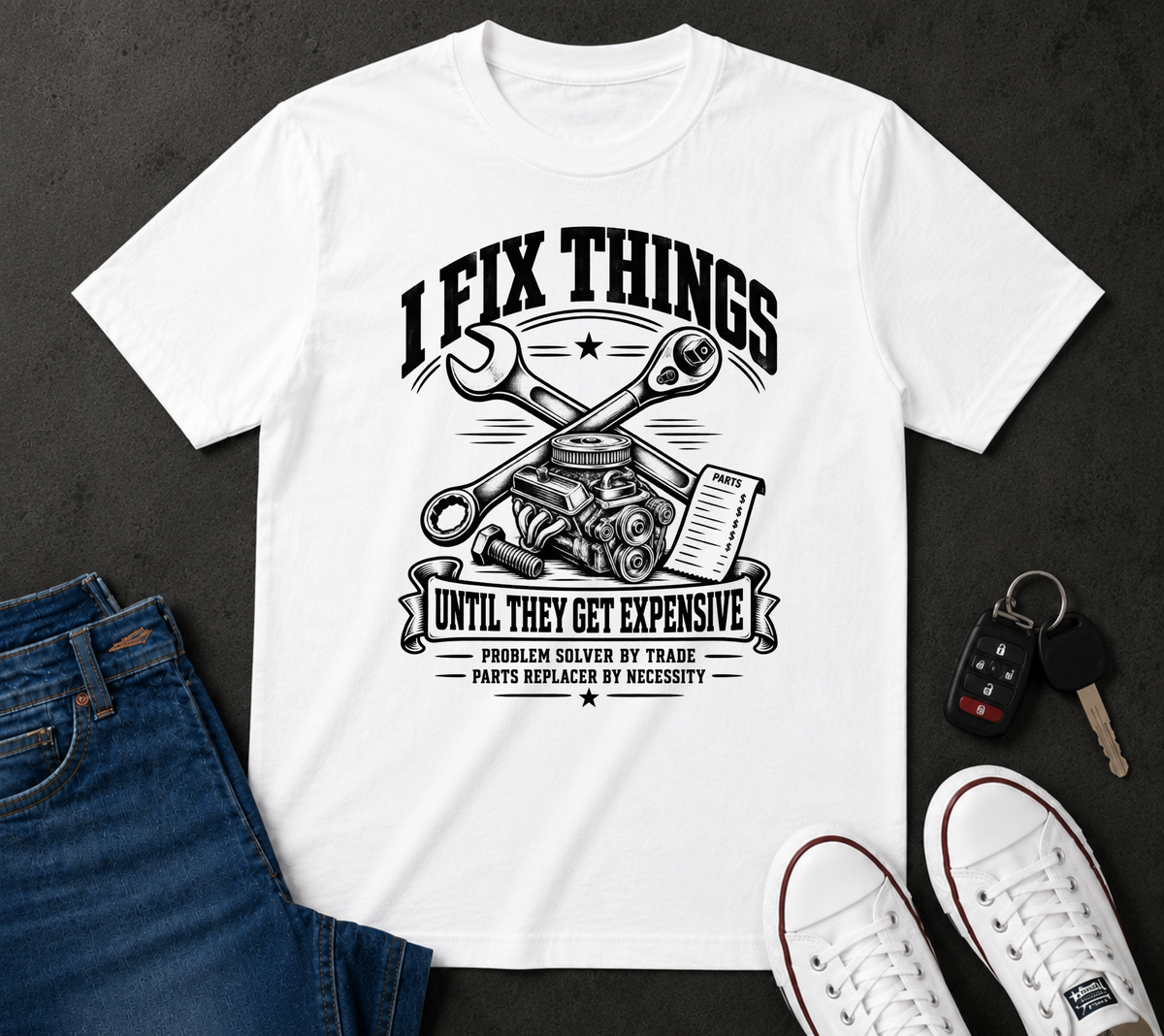I Fix Things Until They Get Expensive Car T-Shirt
